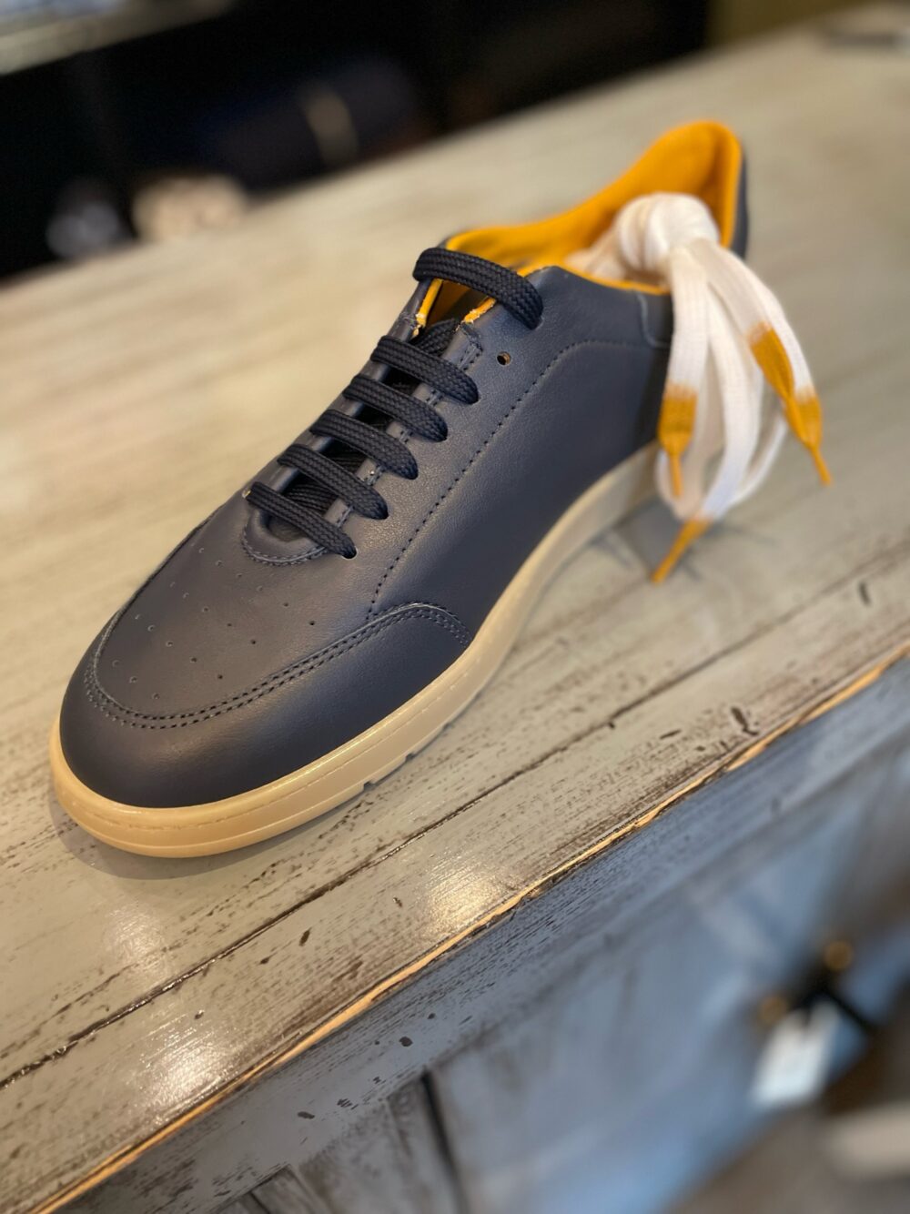 Antica Cuoieria Navy Sneakers - Image 2