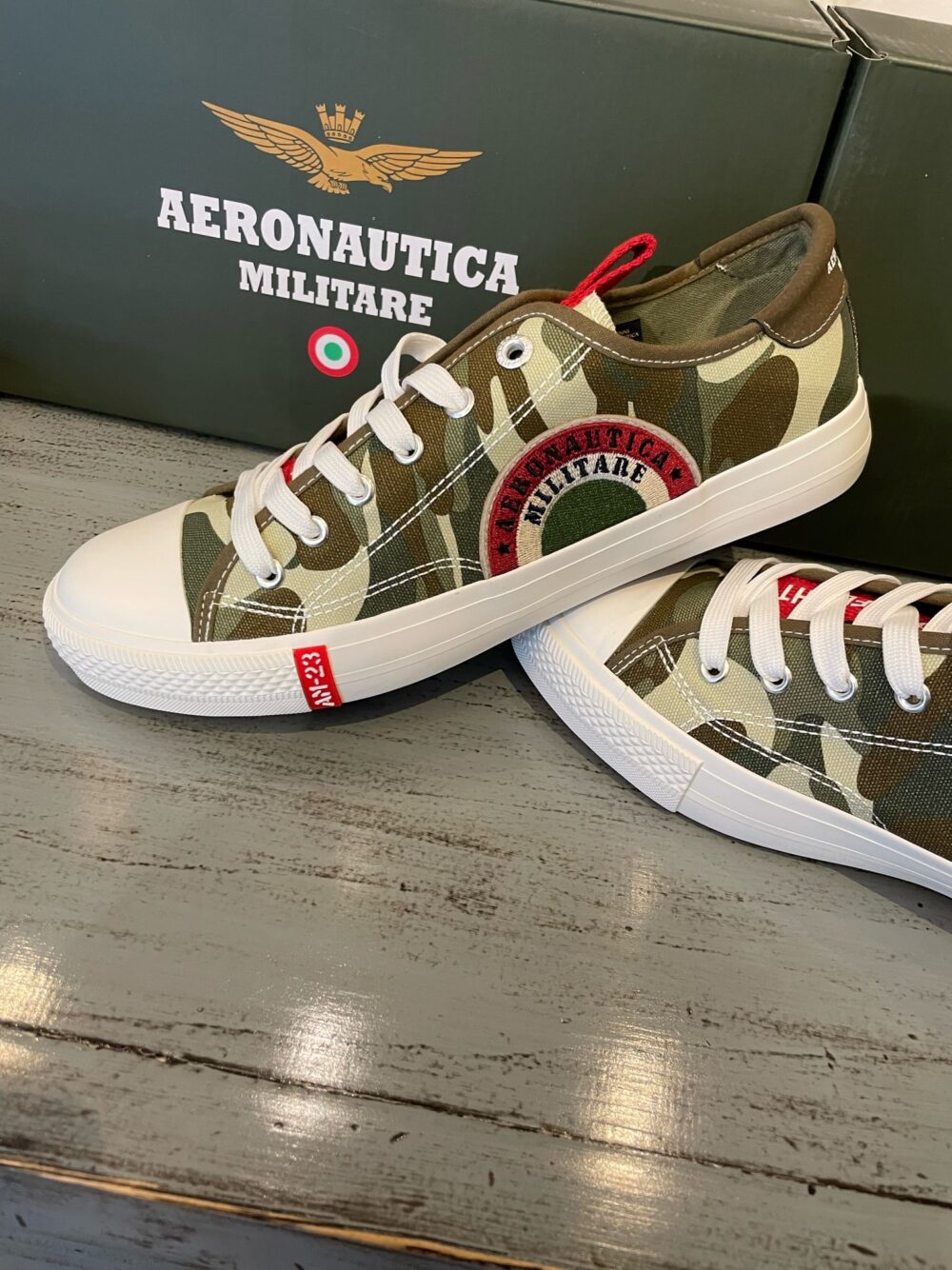 Aeronautica Militare Canvas Sneakers Camouflage
