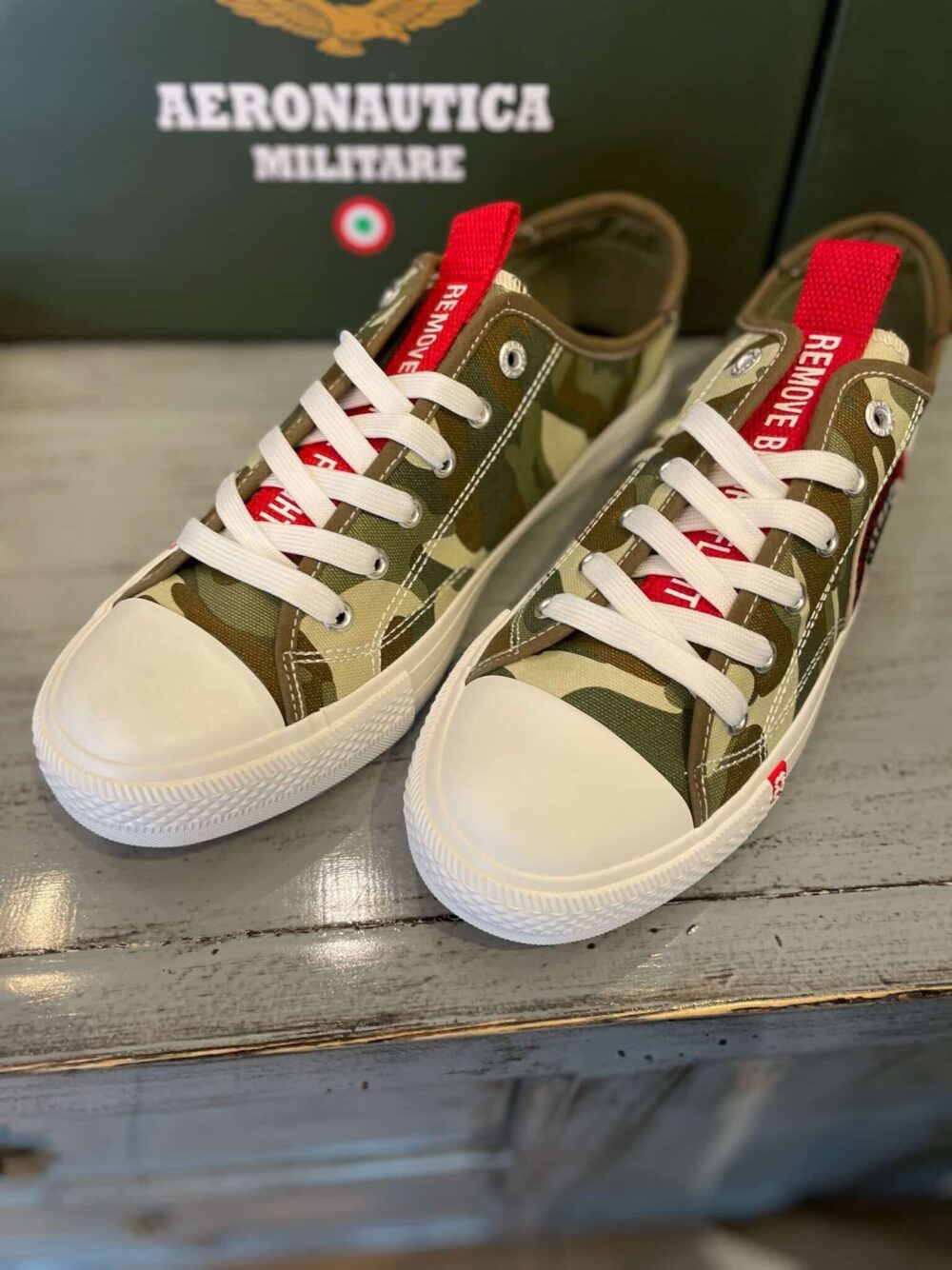Aeronautica Militare Canvas Sneakers Camouflage - Image 2