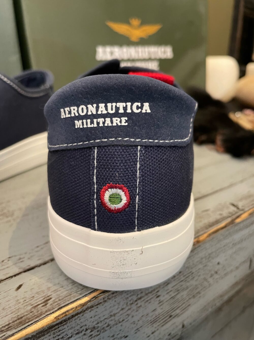 Aeronautica Militare Canvas Sneakers Blue - Image 3