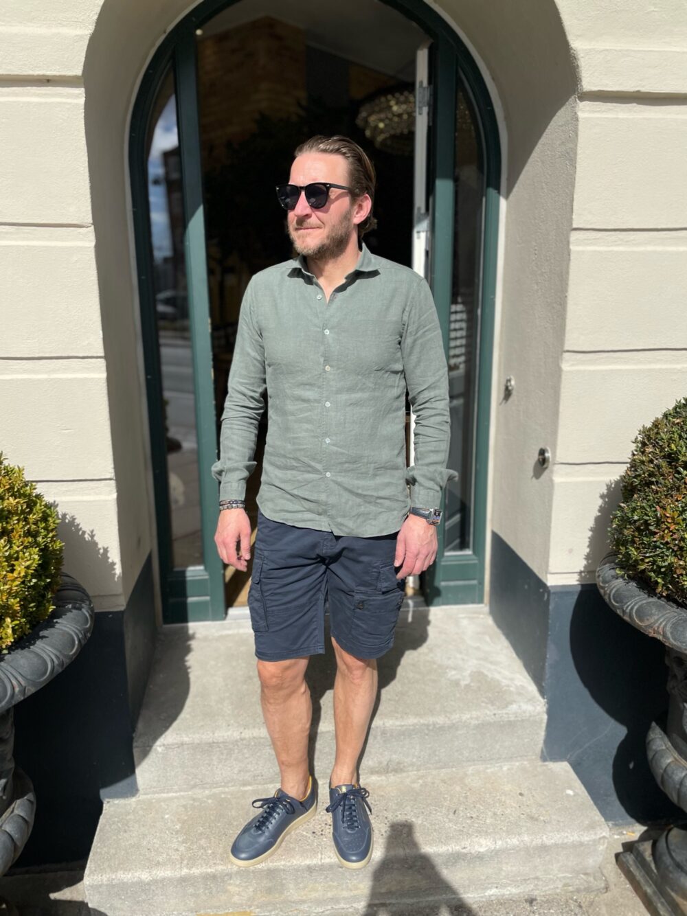 Aeronautica Militare Cargo Shorts Navy