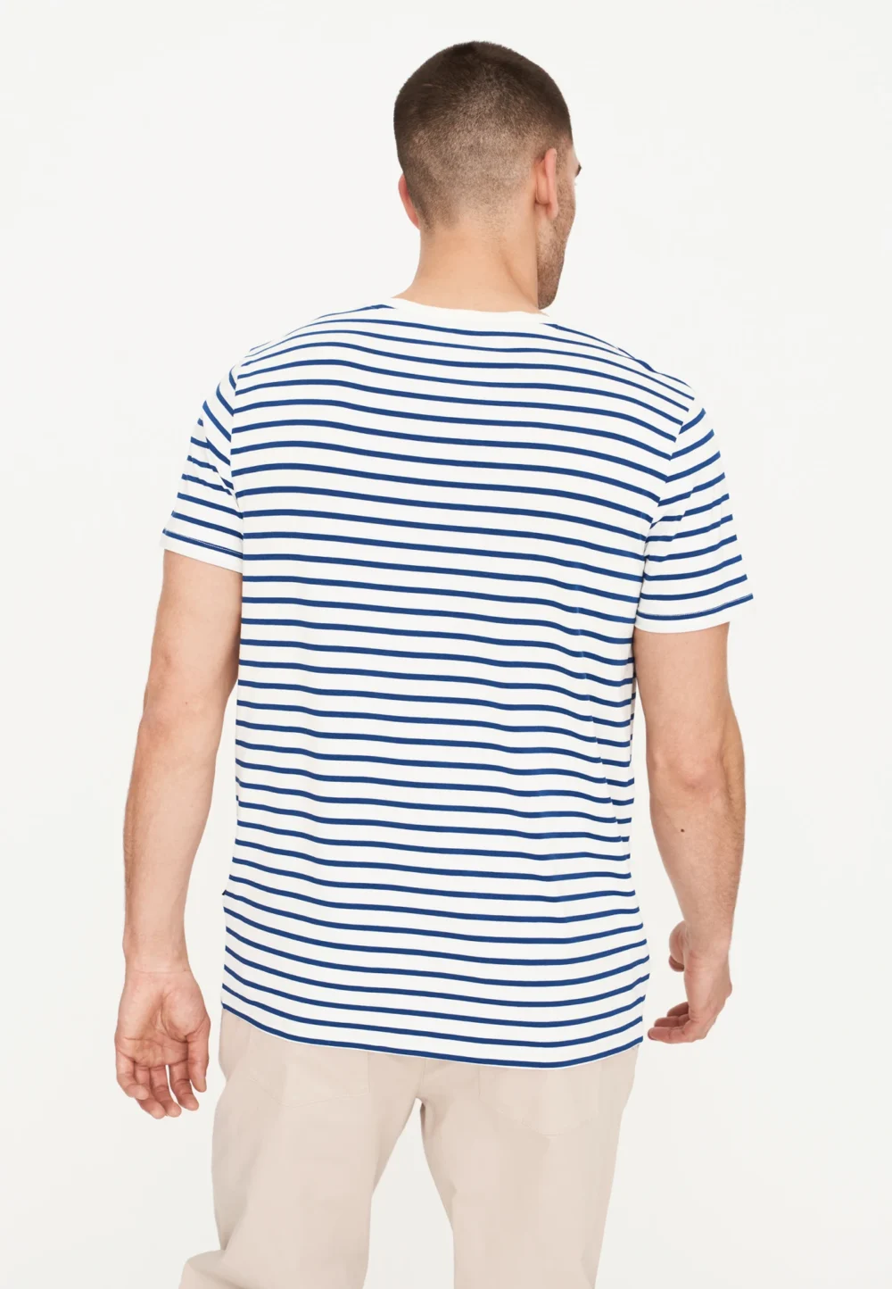Resteröds Bambus T-shirt - Blå/Hvid Stribet - Image 2