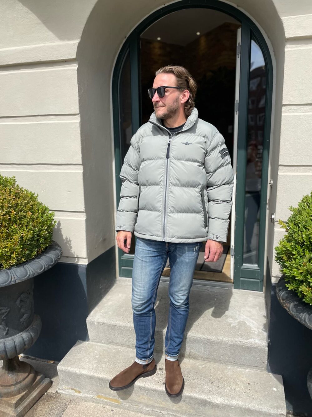 Aeronautica Militare Pilot Dunjakke Lys Grøn