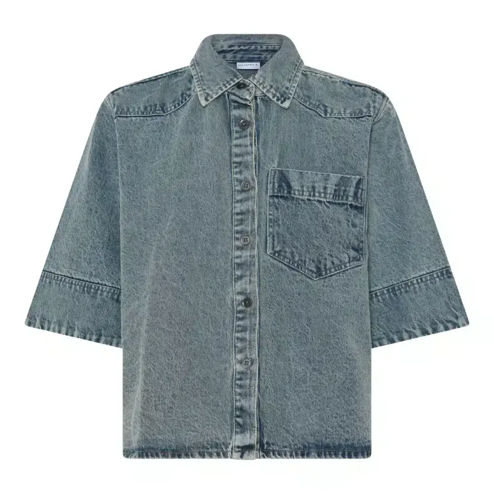 Humble JoyHBS 3/4 Denim Skjorte - Denim
