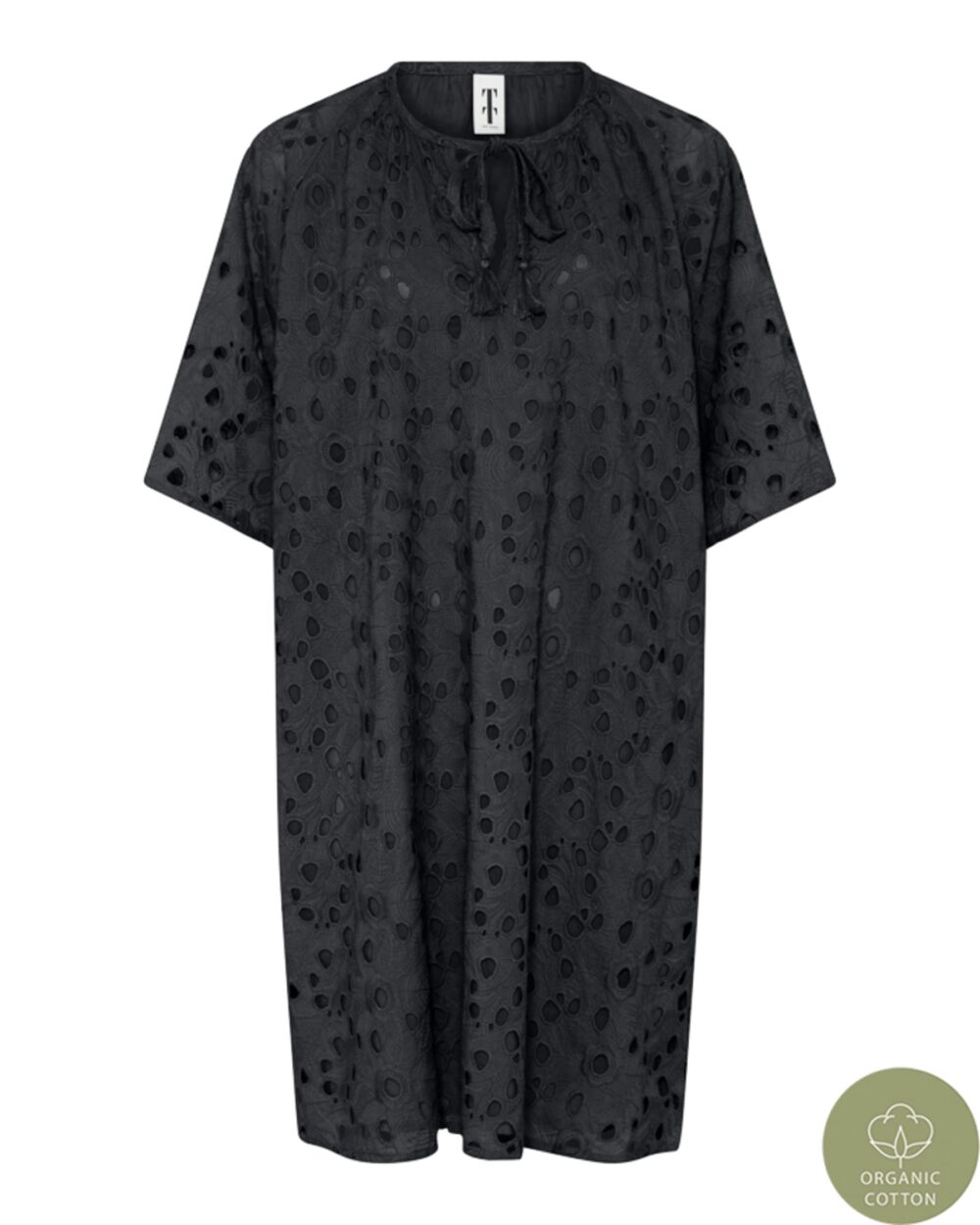 Tif Tiffy KylaTT Broderie Anglaise Kjole - Sort