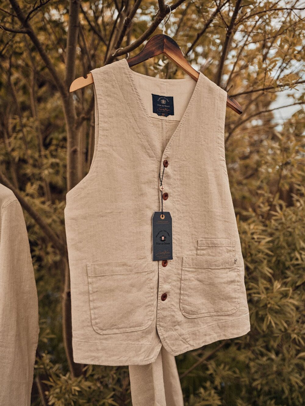 Blue de Gênes Gilmore Winnot Vest - Natural - Image 2