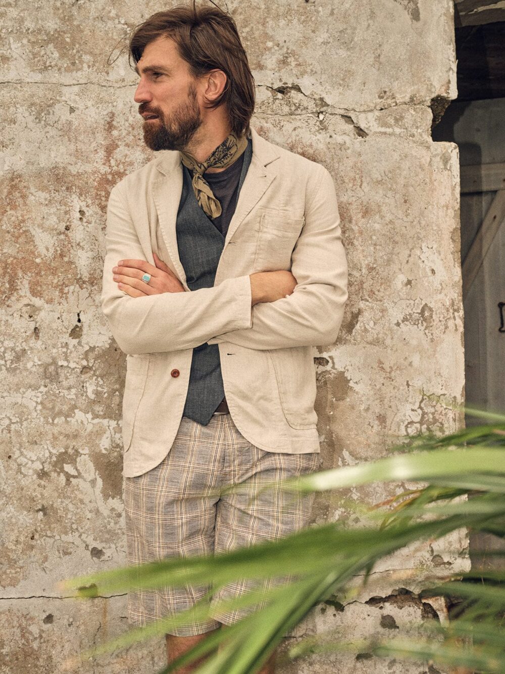 Blue de Gênes Gabbiano Winnot Blazer - Natural