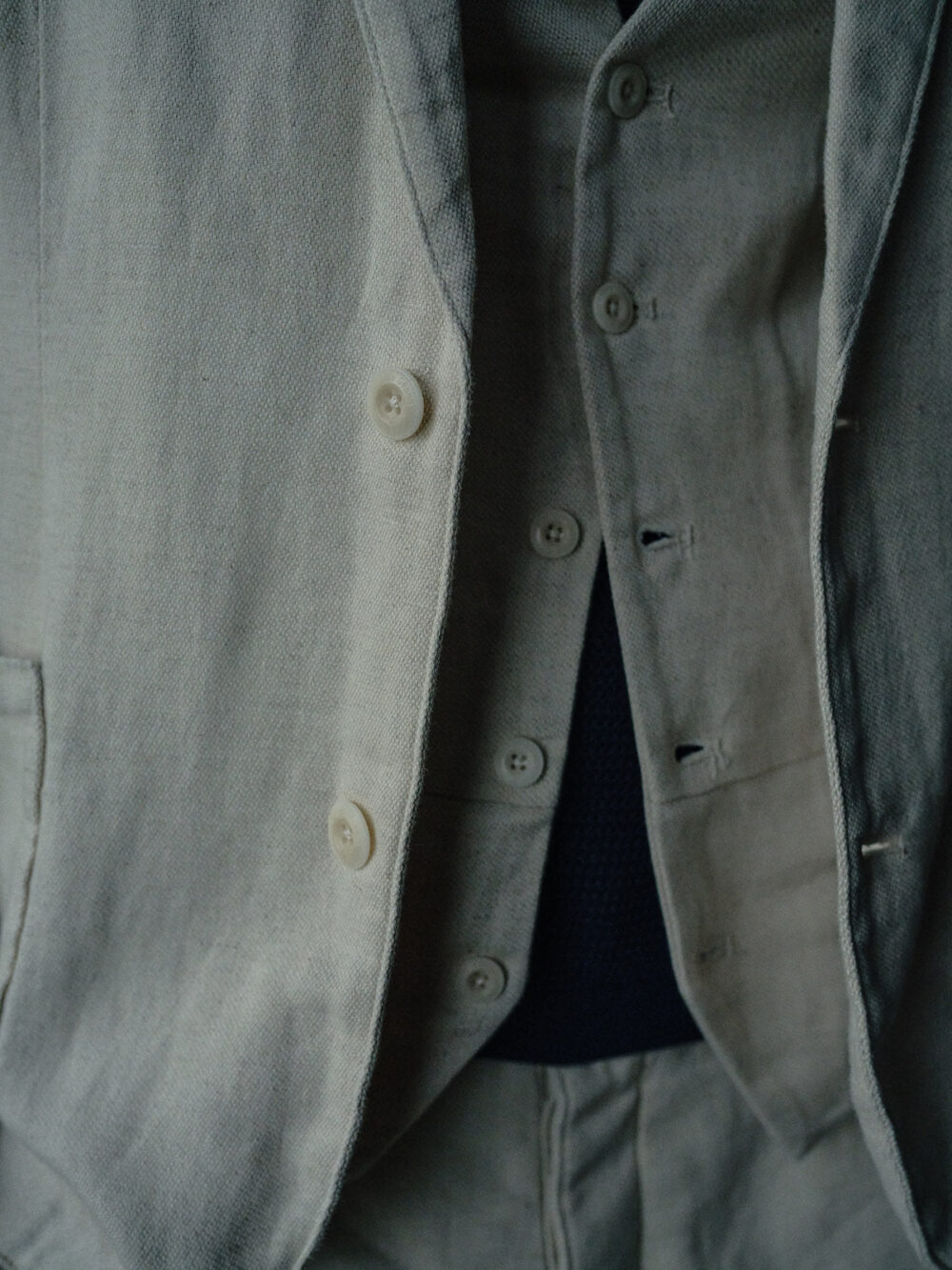 Blue de Gênes Leoni Desk Blazer - Natural - Image 3